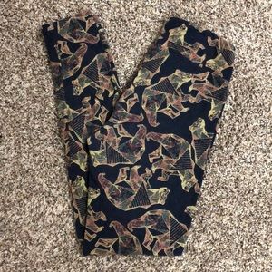 OS LuLaRoe Bear Leggings